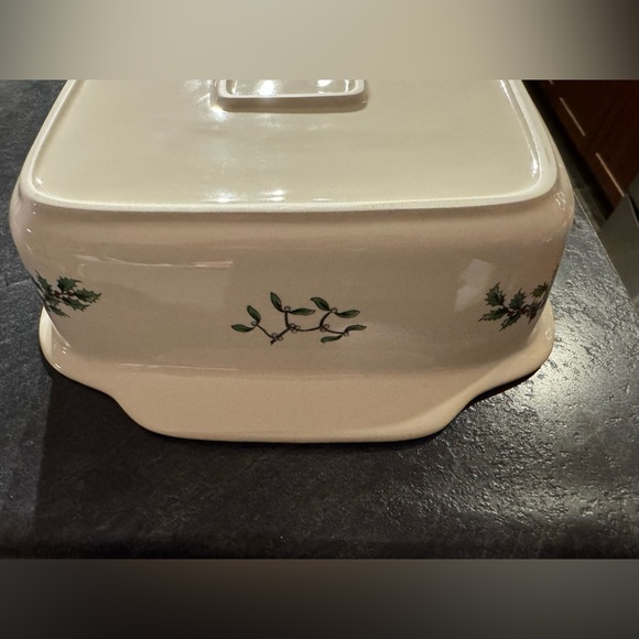 Spode Christmas Tree Rectangular Handled Dish - Picture 3 of 5